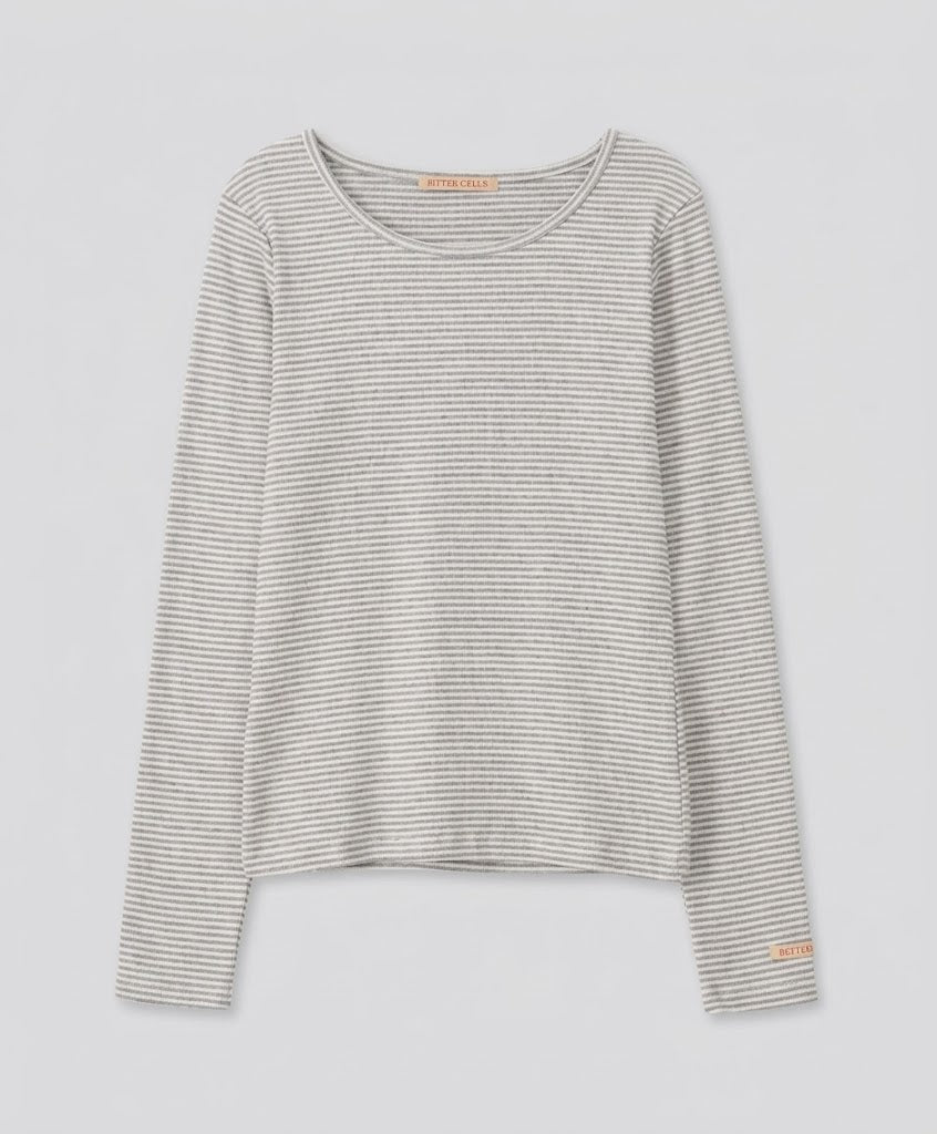 Ribbed Horizontal Stripe Top