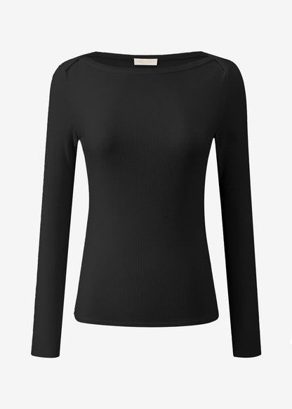 Ribbed Horizontal Stripe Top