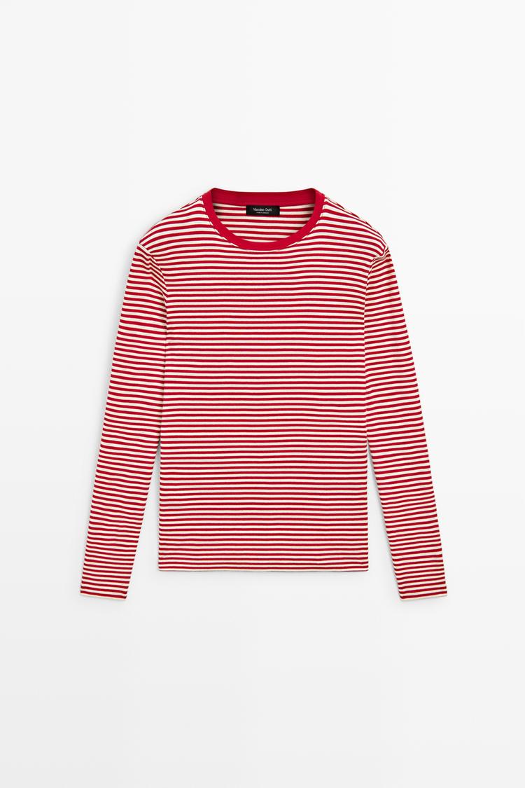 Ribbed Horizontal Stripe Top