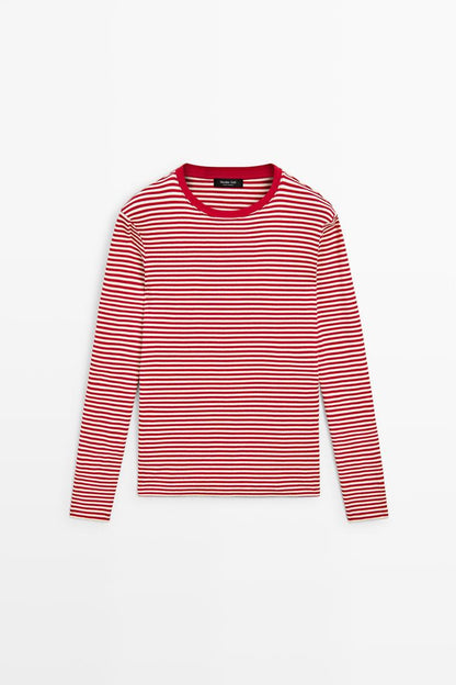 Ribbed Horizontal Stripe Top