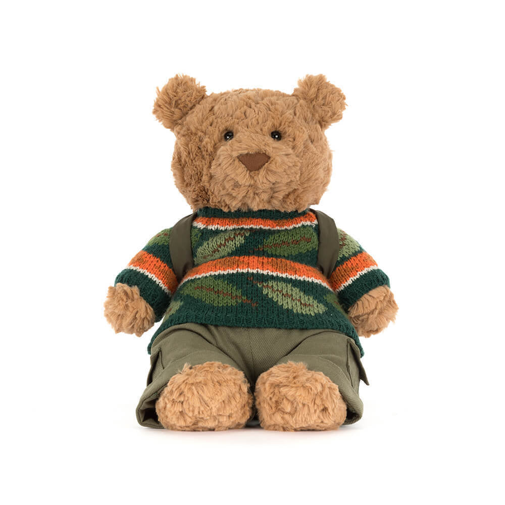 Campfire Knit Fluffy Teddy Bear