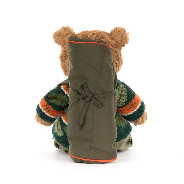 Campfire Knit Fluffy Teddy Bear