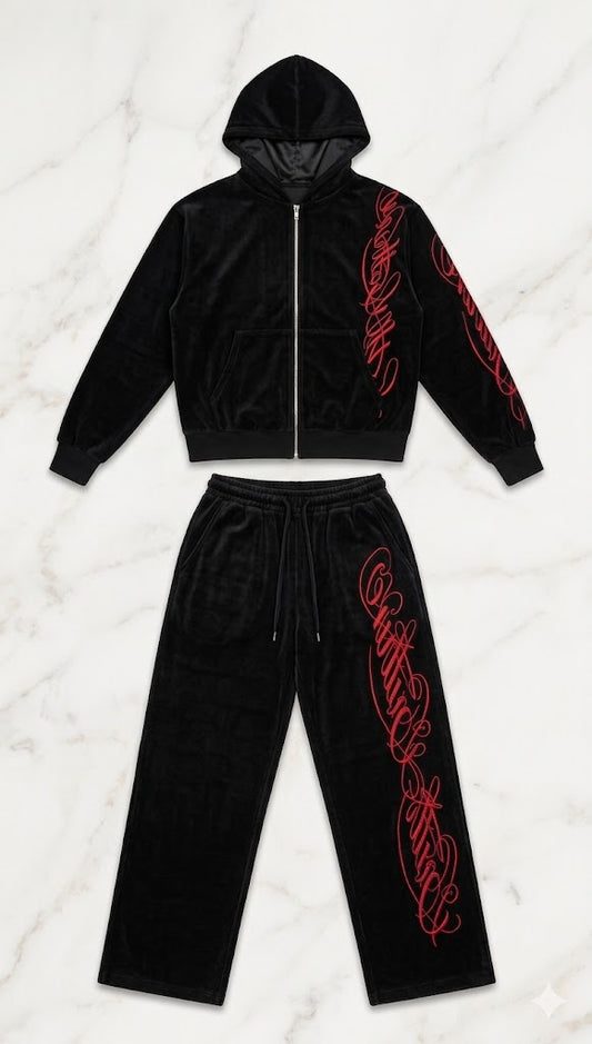 Black Velvet Tracksuit